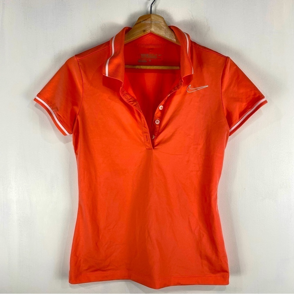 Nike Golf Dri-Fit Tour Performance 1/4 Quarter Button Up Tee T-Shirt Top Small